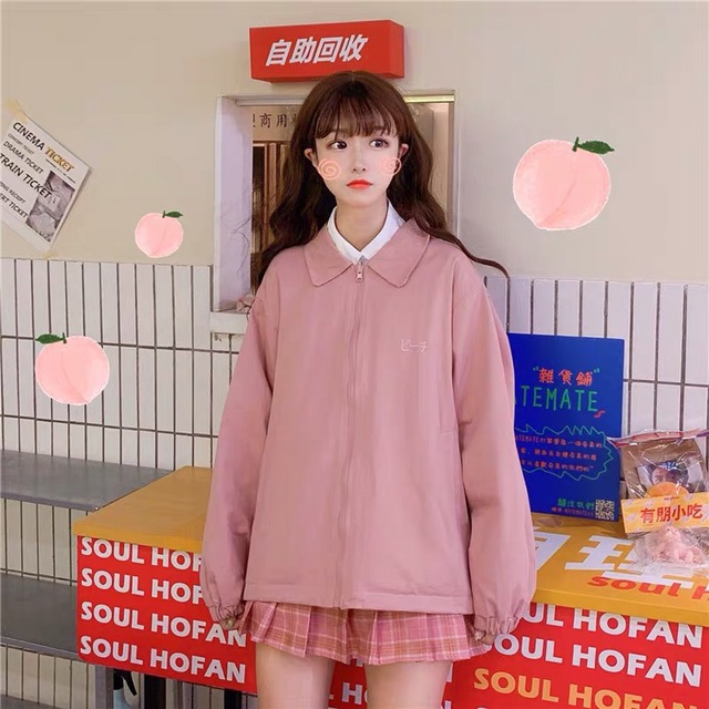 Áo khoác ulzzang 2 mặt (ảnh thật ở cuối)