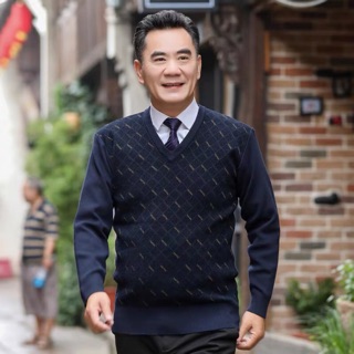ÁO LEN CỔ TIM TRUNG NIÊN CAO CẤP