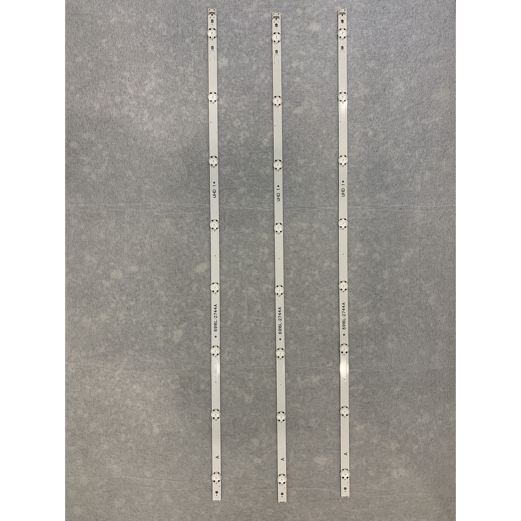 Thanh LED Tivi  43UH617 - Lắp zin tivi LG 43UH617 - 1 bộ 3 thanh 8 bóng giống nhau - LED MỚI 100% nhà máy