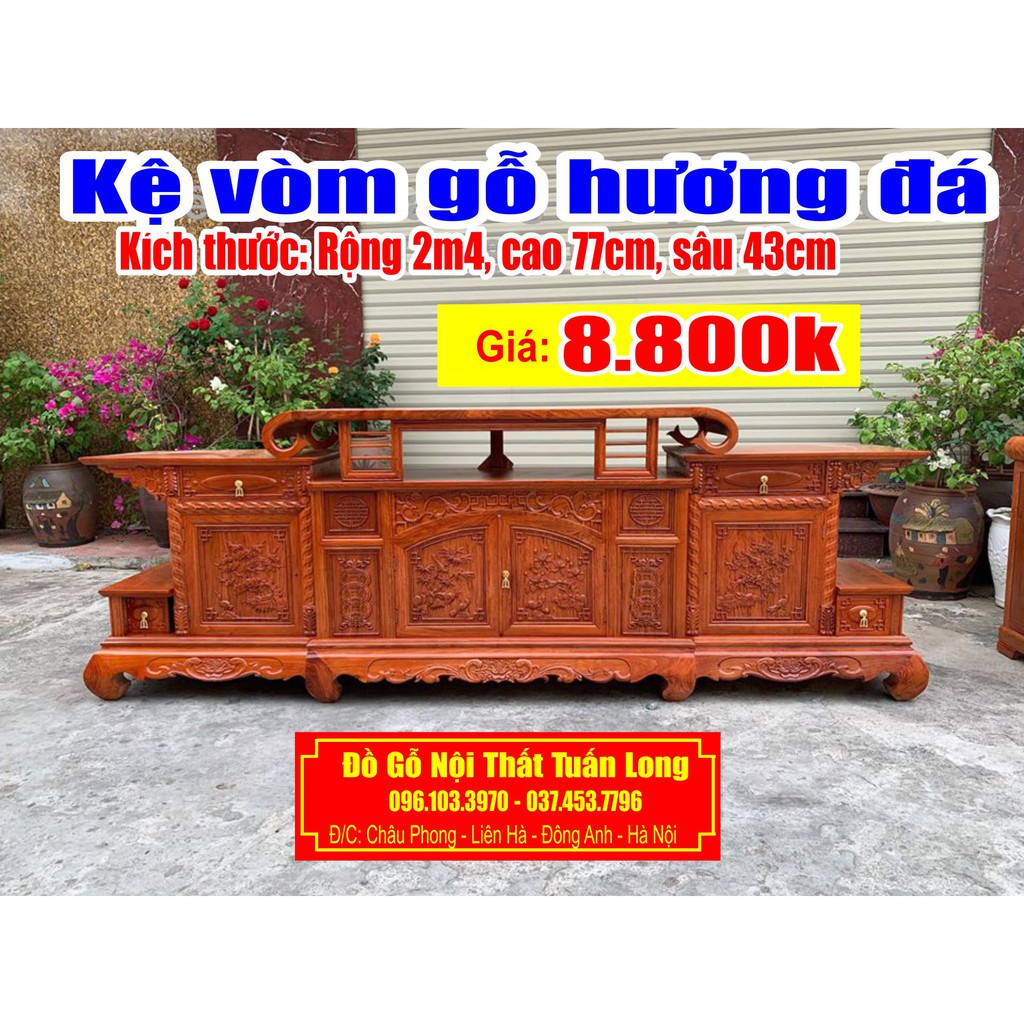 Kệ vòm gỗ hương đá, gỗ gõ đỏ, hàng CỰC VIP, tuyển vân, tuyển gỗ loại 1 (MIỄN PHÍ VẬN CHUYỂN 50KM)