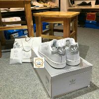 giày thể thao STAN SMITH gót bạc silver