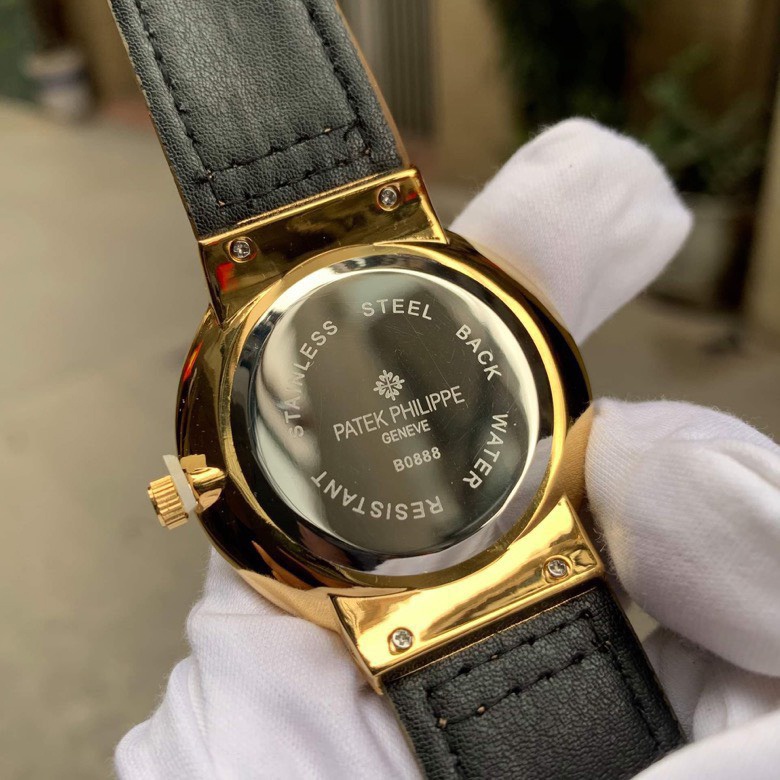 Đồng hồ nam Patek philippe dáng cổ điển mặt Mineral chống xước dây da cao cấp DH156 shop148 | BigBuy360 - bigbuy360.vn