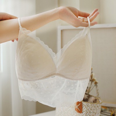 Áo Lót Ngực Cao Cấp Không Gọng Viền Ren 2 Dây Công Chúa Mút Mỏng Mặc Thoải Mái 21322