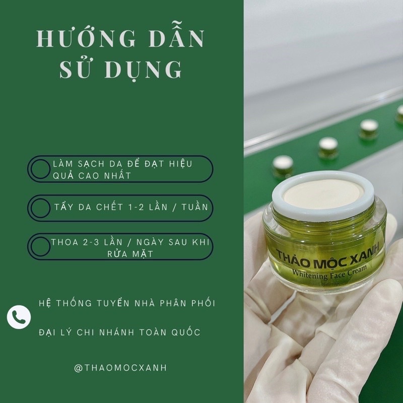 Kem face thảo mộc xanh