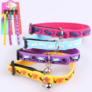 VÒNG CỔ CAO SU HÌNH THÚ CHO CHÓ MÈO