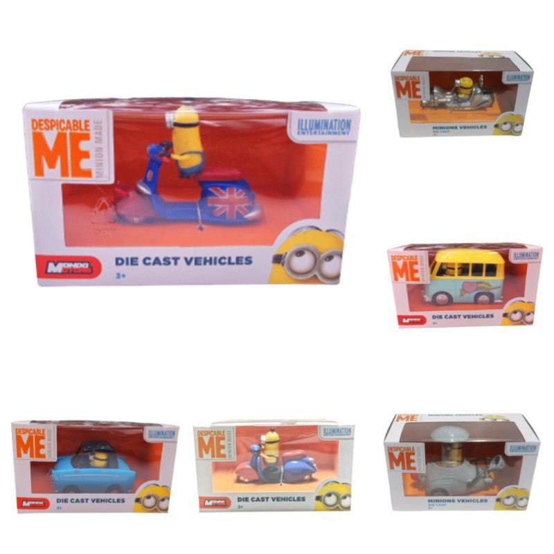 Mô hình minion despicable me phương tiện giao thông bằng hợp kim cho bé