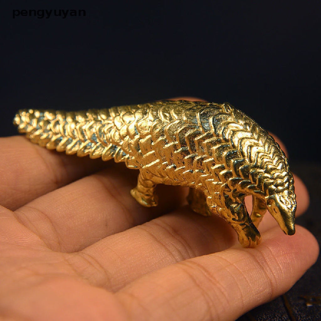 [pengyuyan] Tượng Pangolin Thu Nhỏ Bằng Đồng Nguyên Chất Trang Trí Nhà Cửa [Mới]