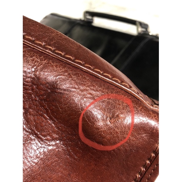 Thanh lý clutch nam hiệu Rinbow Duck da mộc chỉ nổi