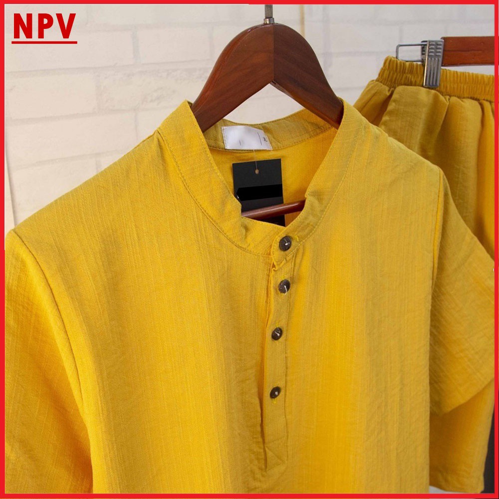 Bộ Quần Áo Đũi Nam NPV chất vải đũi thái loại dày bộ đồ nam vải đũi trẻ trung | BigBuy360 - bigbuy360.vn
