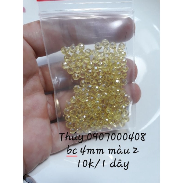 Pha lê tròn 4mm