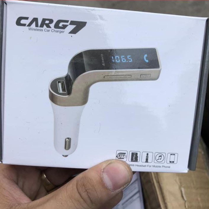 Tẩu Car G7 Sạc, nghe nhạc USB thẻ nhớ và Bluetooth trên ô tô