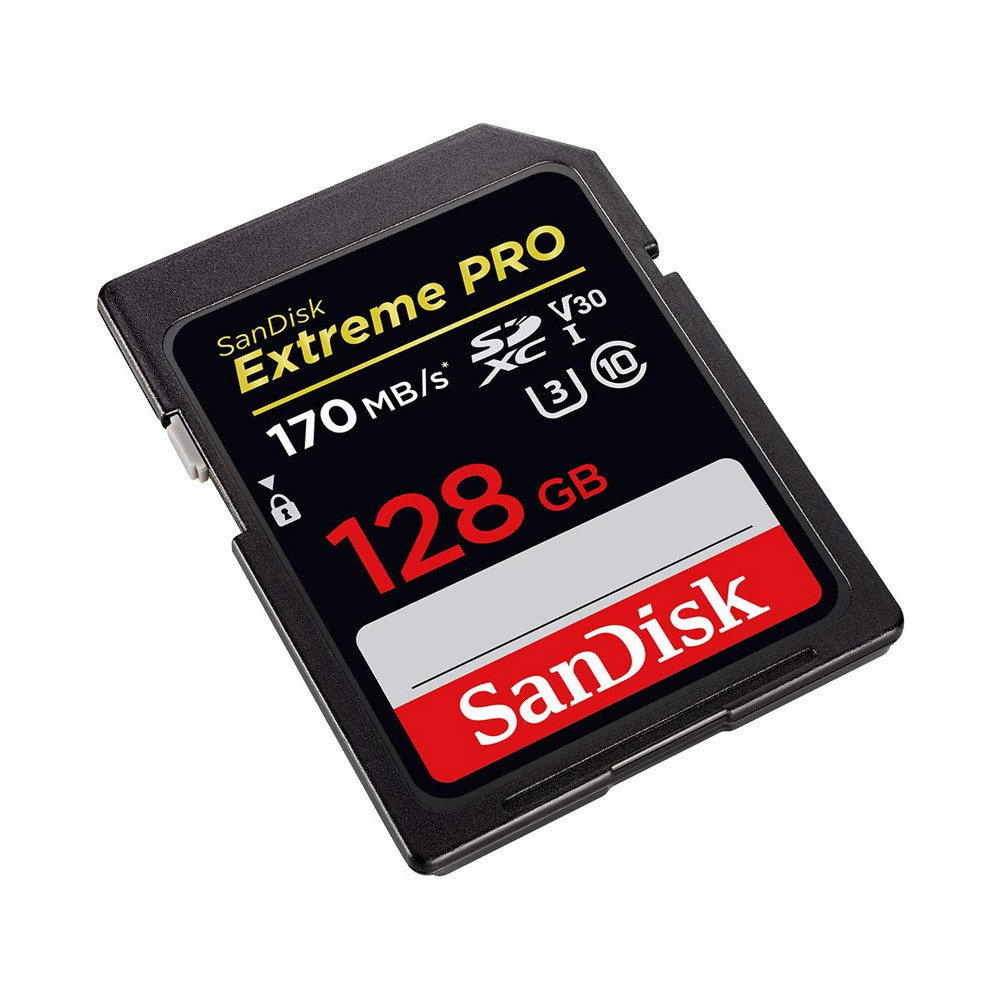 Thẻ Nhớ Máy Ảnh SDXC SanDisk Extreme Pro U3 V30 128GB 170Mb/s - Tốc độ siêu cao | BigBuy360 - bigbuy360.vn