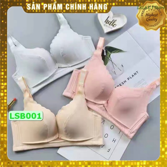 Áo ngưc sau sinh cho con bú, có nút bấm cho con bú cao cấp bản 5 móc LSB001