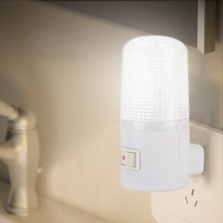Đèn ngủ mini 3W trắng nhỏ hình tròn đứng led tiết kiệm điện có công tắc không dây cắm trực tiếp ổ điện treo gắn tường