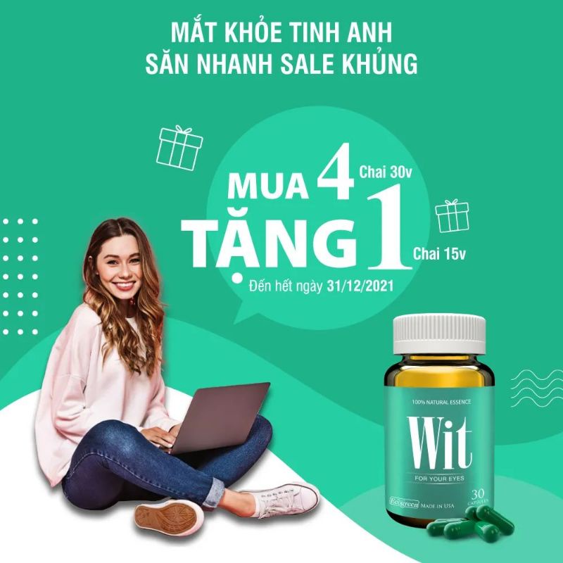 ✅  WIT Viên Uống Hổ Trợ Bảo Vệ Mắt.