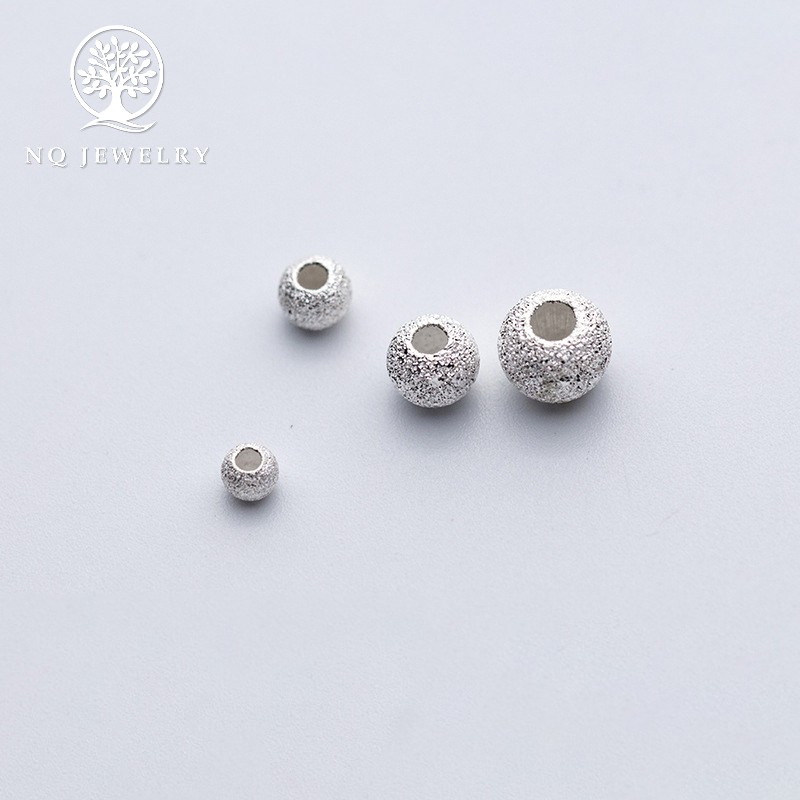Combo 5 charm bi bạc họa tiết xỏ ngang - NQ Jewelry