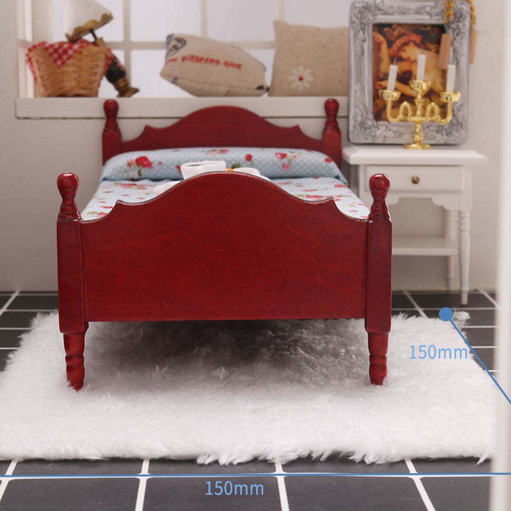 Thảm lông mini tỉ lệ 1/12 dùng làm phụ kiện chụp ảnh độc đáo cho nhà búp bê