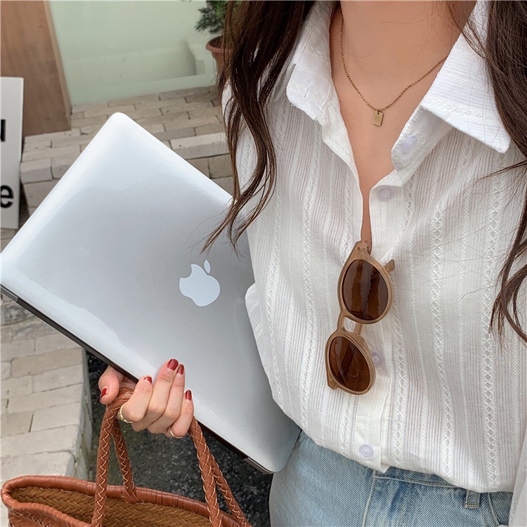 Áo Sơ Mi Nữ Tay Dài Kẻ Sọc Thời Trang