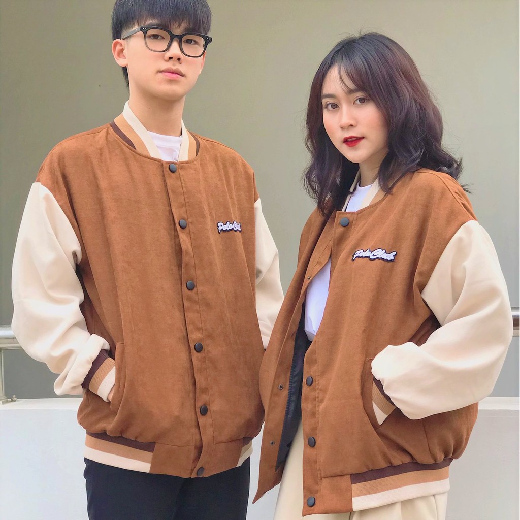 Áo khoác bomber nam nữ 2 lớp Polo Ulzzang Unisex | chống nắng | form rộng - Gooan