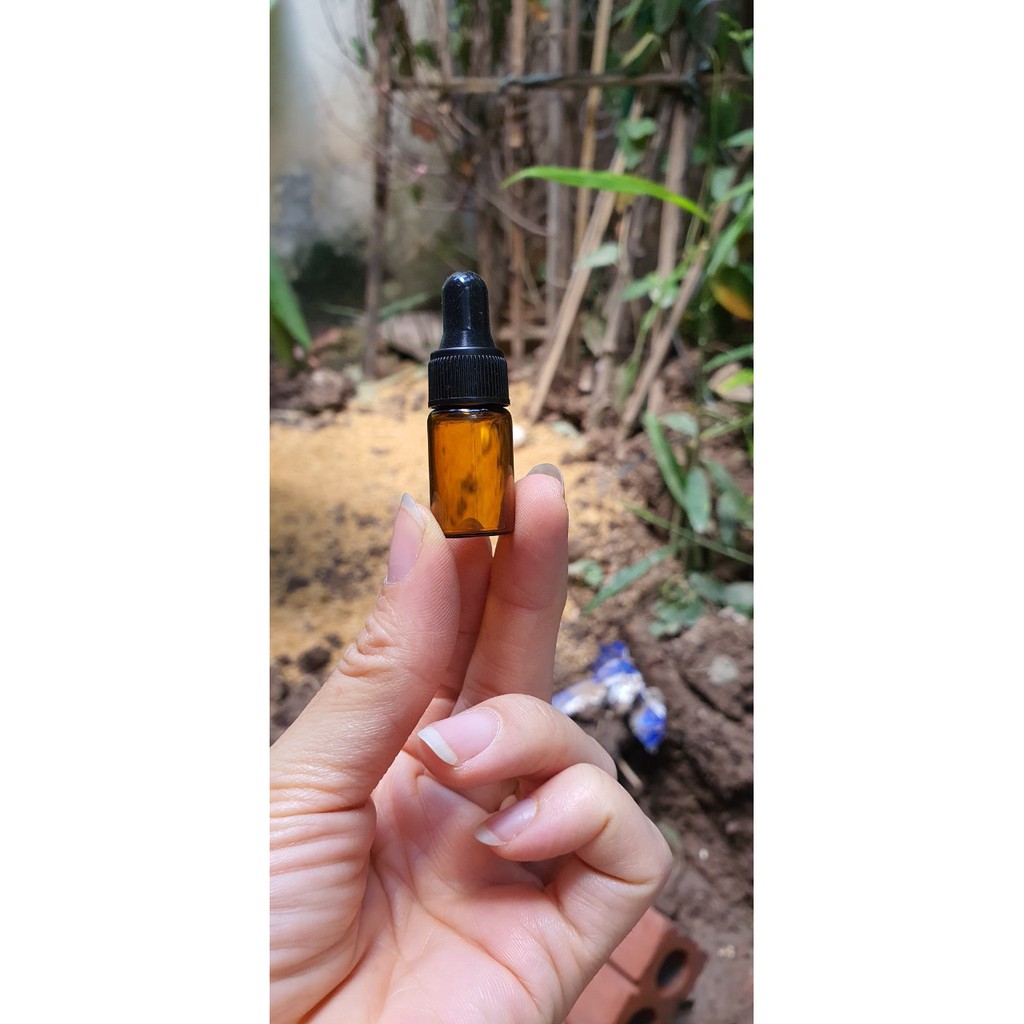 10 lọ serum 2 3 5ml mỏng khoen nhựa đen bóp đen