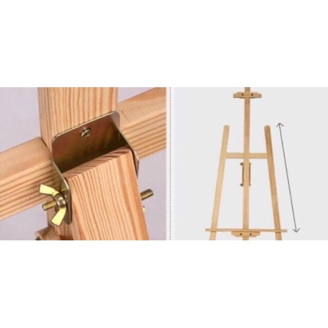 GÍA VẼ TRANH 90CM - GÍA VÉ LÀM BẰNG GỖ - KỆ TRƯNG BẦY - SÁCH VPP QUỐC HUY.