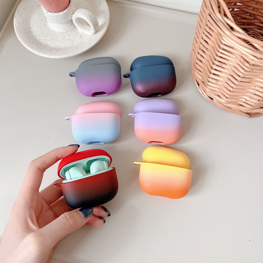 Vỏ Bảo Vệ Hộp Sạc Tai Nghe Bluetooth Không Dây Lenovo Thinkplus LP40 S / LP40 PRO Màu Gradient Chống Sốc