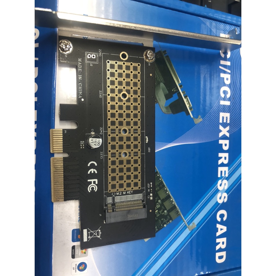 Card Adapter chuyển đổi SSD M.2 NGFF to PCI-E 4x - M2 NGFF Adapter, Tặng Kèm Ốc , Vít