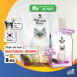 Bao 5kg hạt Natural Born Healthy Cat Premium cho mèo