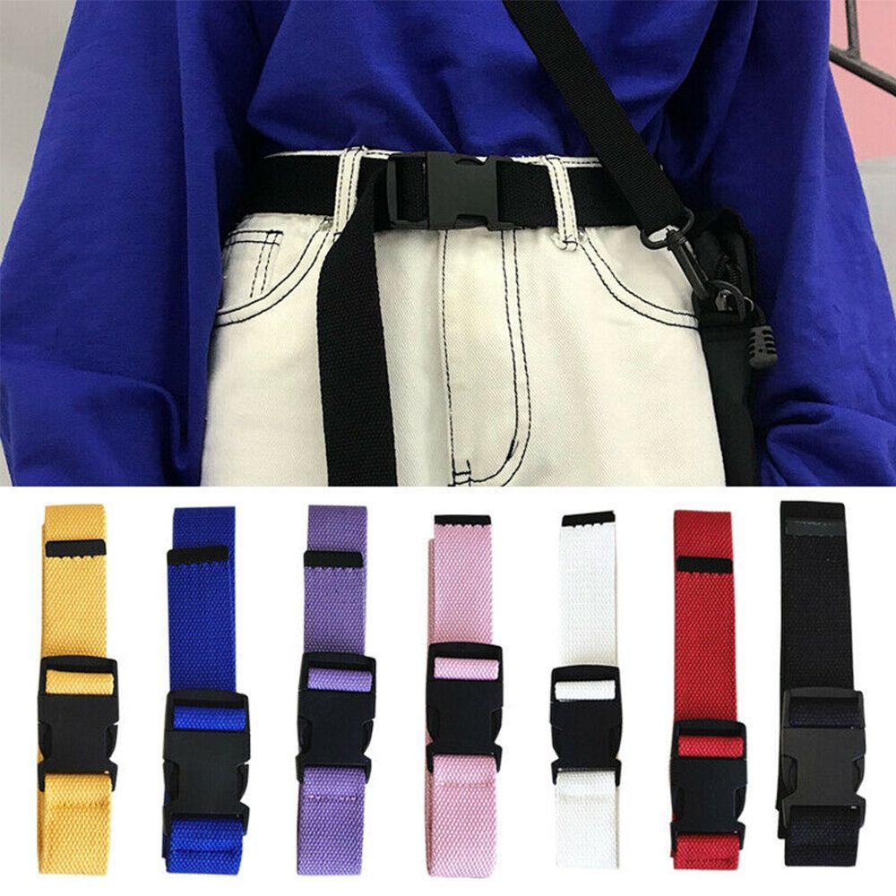 Thắt Lưng Unisex Vải Bố Nhiều Màu Sắc Phong Cách Vintage