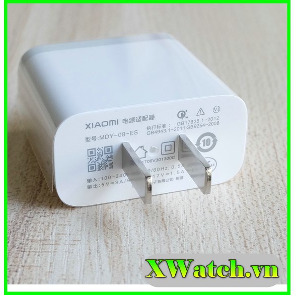 Củ sạc nhanh Quick Charge 3.0 Xiaomi MDY-08-ES