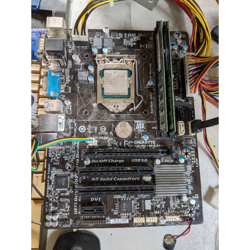 Combo main h61, ram 4gb, chip, nguồn, ổ
