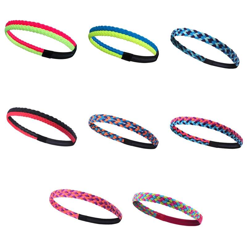 Flgo Băng Đô Thể Thao Dây Bện Chống Trượt Tiện Dụng