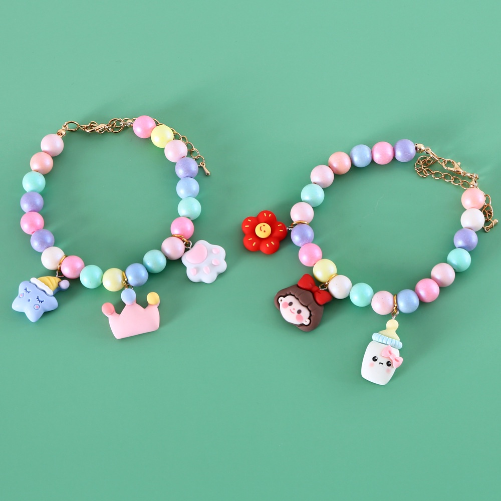 vòng cổ trân châu và charm phong cách tiên nữ cho chó mèo