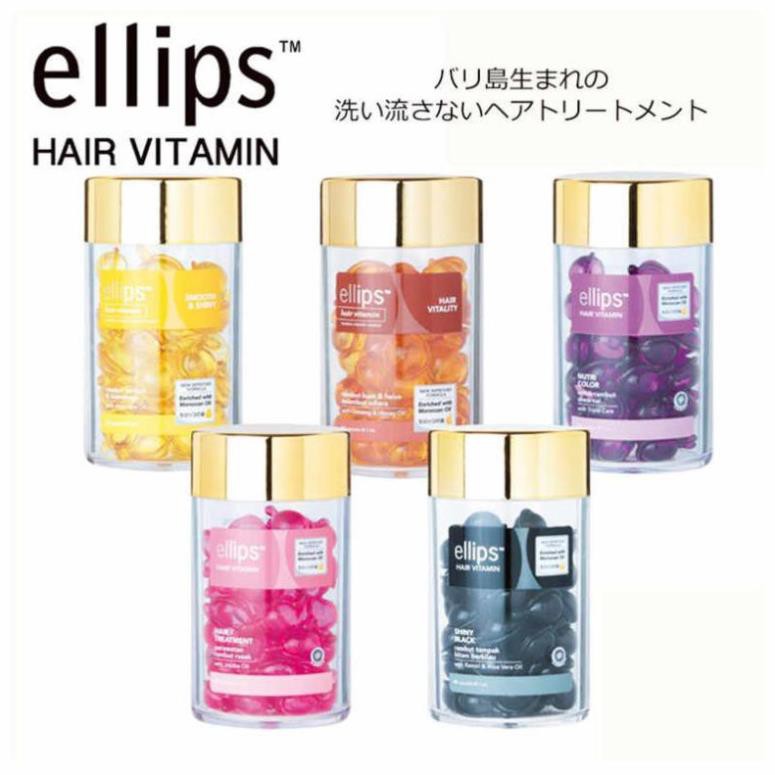 (hàng chính hãng )Serum Dưỡng Tóc Ellips Hair Vitamin (Hộp 50 Viên ) giúp tóc chắc khỏe từ sâu bên trong rất hiệu quả