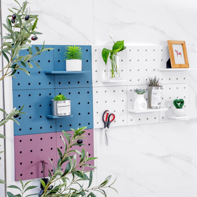 Kệ Bảng Pegboard Mini dán tường, bàn làm việc Nhựa Cao cấp - Min007