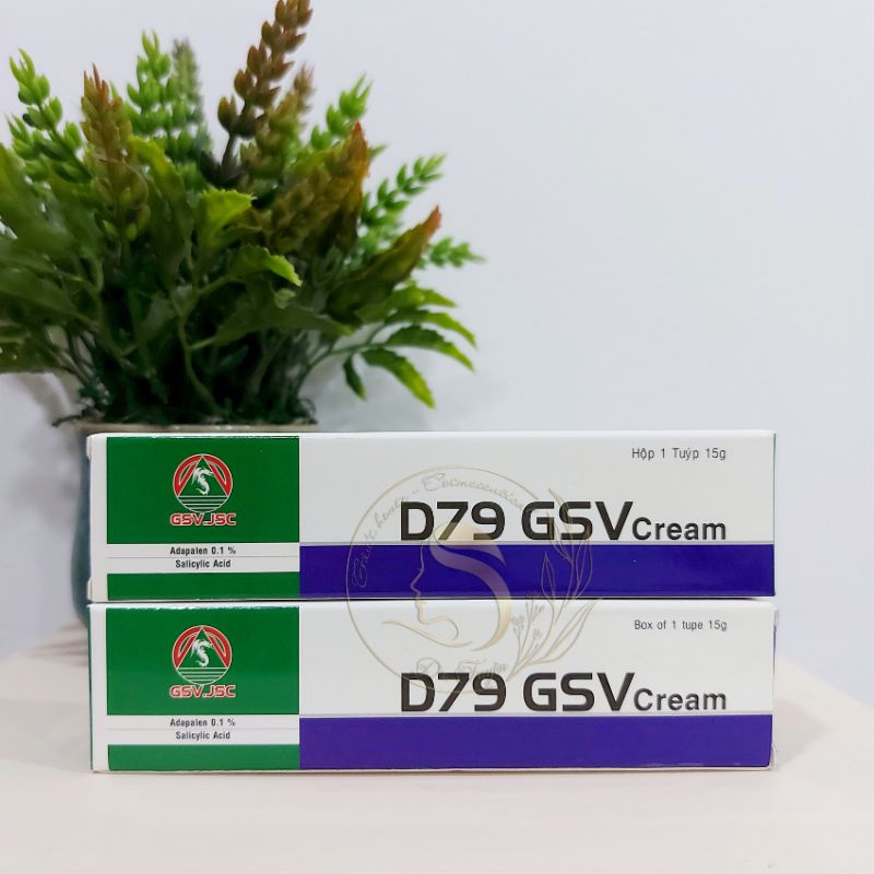 Kem giảm mụn đầu đen, đầu trắng D79 GSV cream 15g