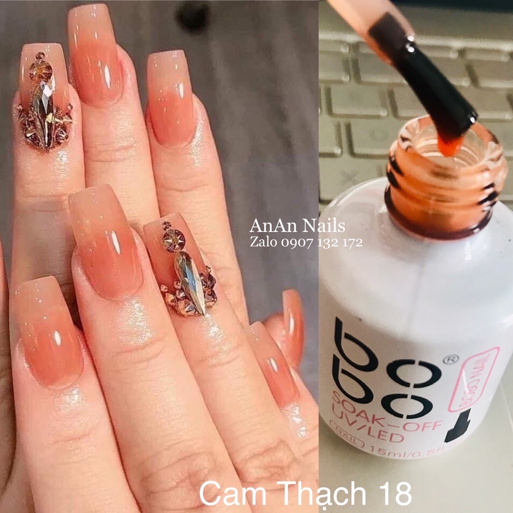 Sơn thạch bobo lẻ chai màu hot, sơn gel bobo anannails