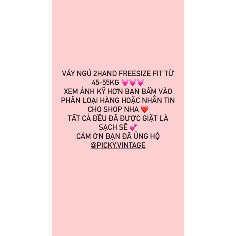 Váy ngủ 2hand vintage