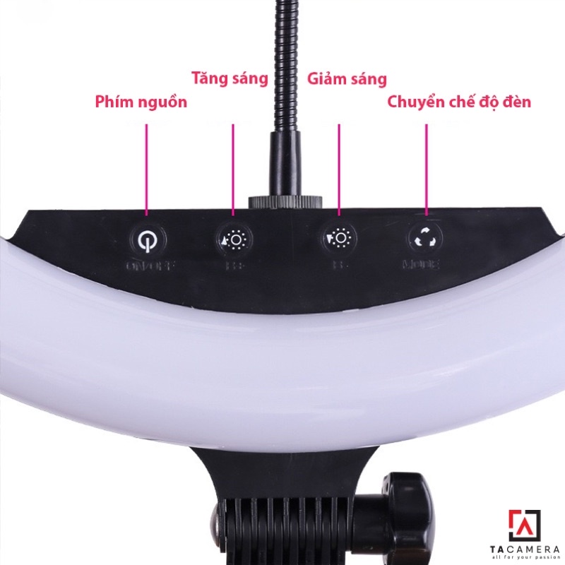Đèn LED Ring Light HQ18 45cm Tặng Kèm Chân Đèn