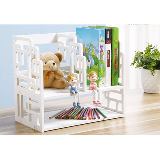 Giá sách để bàn 2 tầng, 2 ngăn