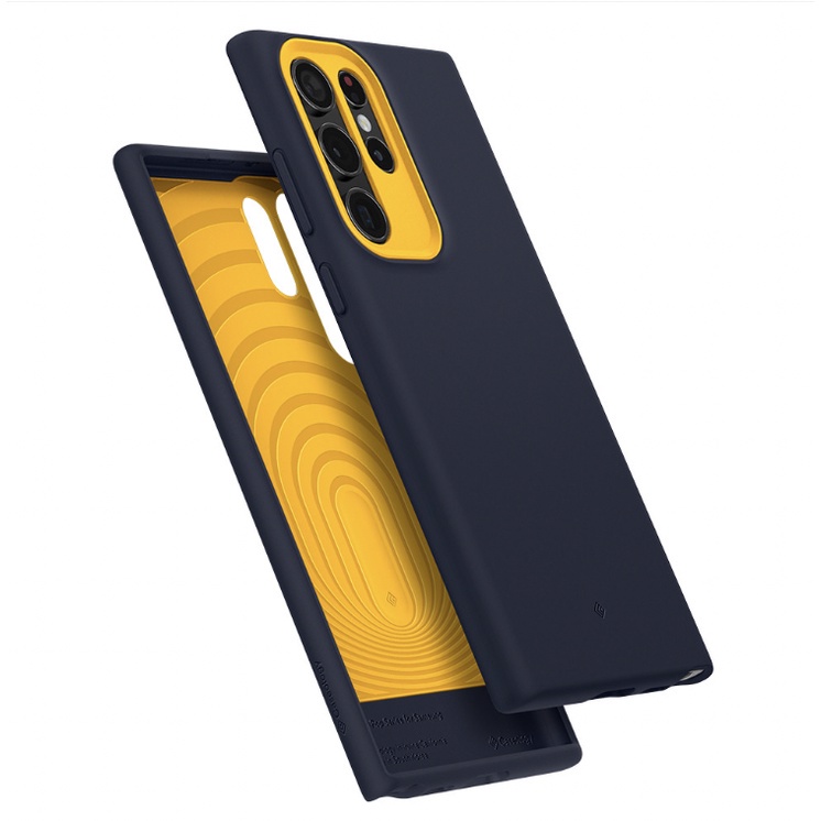 Ốp điện thoại Spigen - Galaxy S22 Ultra Plus 22+ nano màu đen hải quân