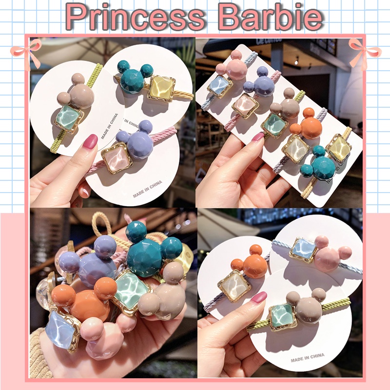 Dây Buộc Tóc Hình Chuột Minnie Phong Cách Hàn Quốc