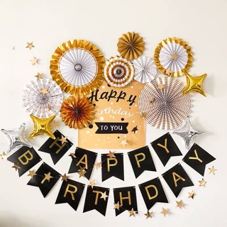 Dây chữ Happy Birthday giấy