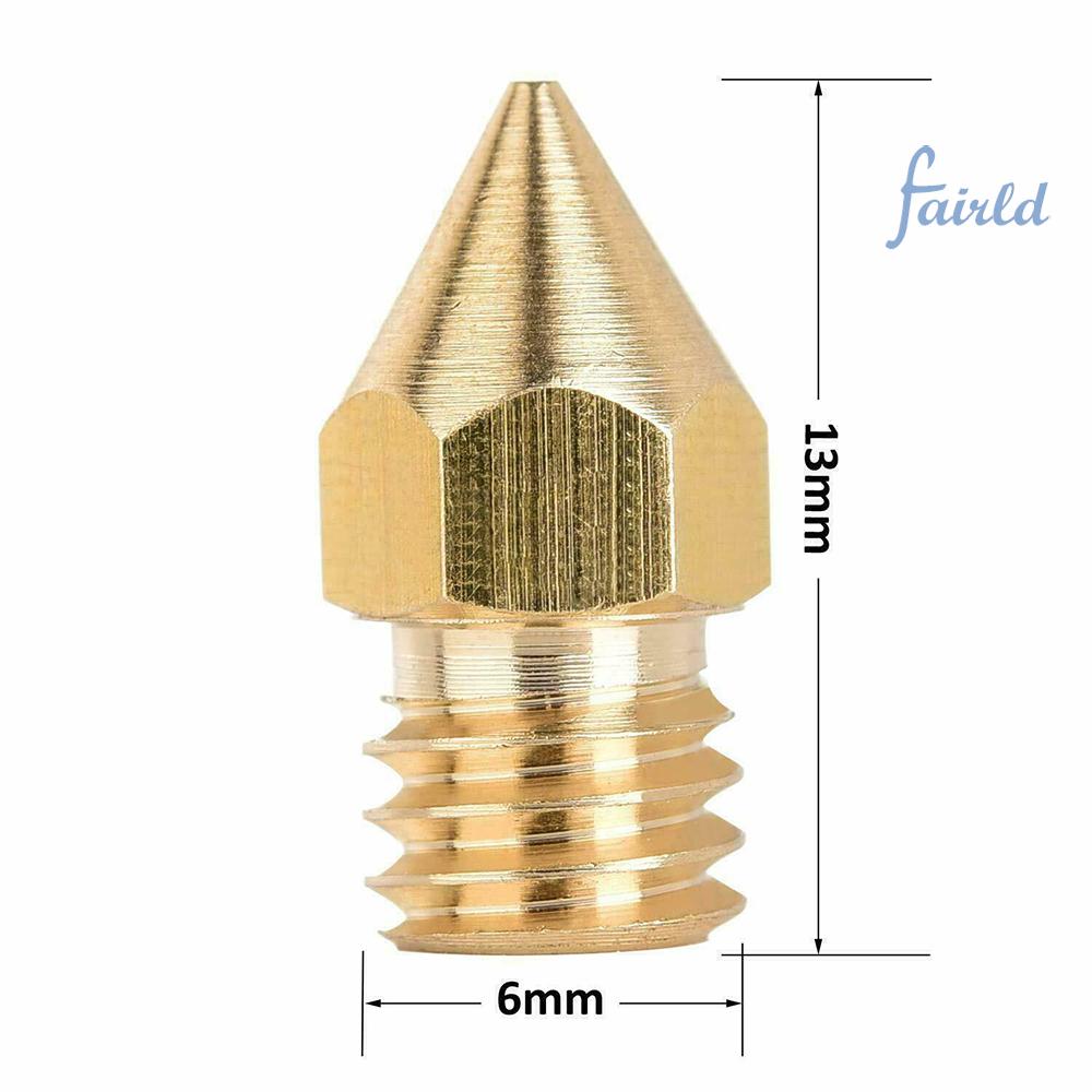 Bộ 10 Vòi Phun Mk8 0.4mm Cho Máy In 3d Creality Ender 3 / 3 Pro