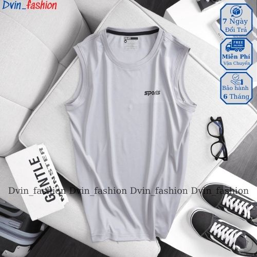 Áo ba lỗ nam Dvin_Fashion áo lót nam thể thao sát nách co giãn thấm hút mồ hôi, chất liệu thun siêu thoáng mát Sports
