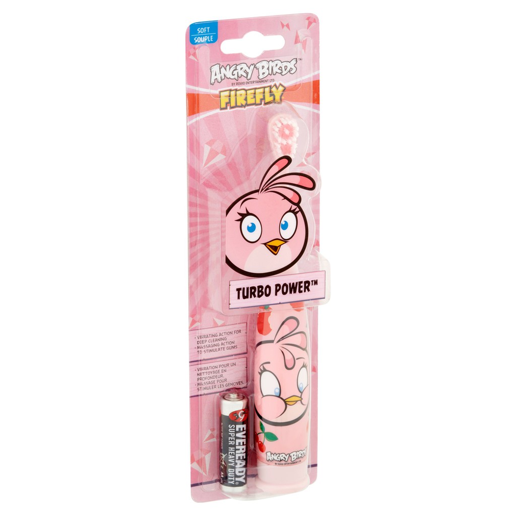 Firefly - bàn chải đánh răng chạy pin cho bé - Angry Birds