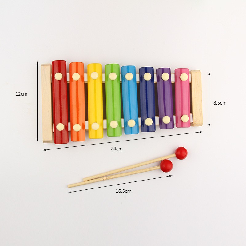 Bộ gõ bát độ nhỏ bằng gỗ gõ xylophone bộ gõ nhạc cụ tay gõ trên đàn piano gỗ trẻ em giác ngộ giáo dục sớm bán buôn đồ chơi