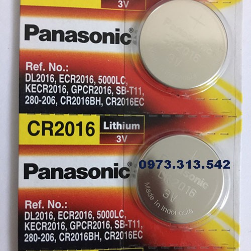 2 viên pin CR2032 / CR2025 / CR1632 / CR1220 / CR2016 / CR1620 / CR1616 Panasonic