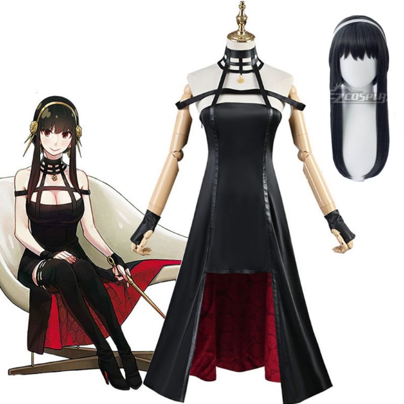 [O] Costume wig Yor - Spy x Family - Quần áo tóc giả hóa trang [Miu Cosplay]
