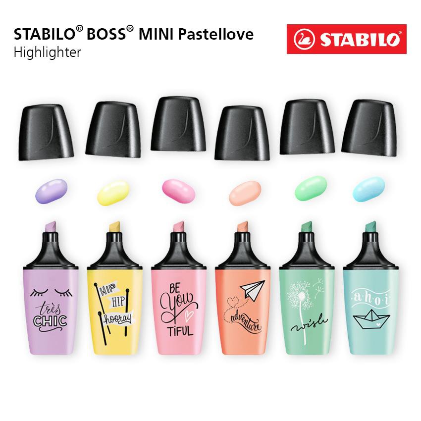 Bút đánh dấu highlight Stabilo Boss Mini pastel